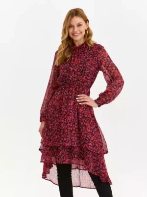 Zdjęcie produktu Sukienka midi z wiązaniem w fantazyjny print TOP SECRET