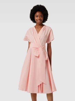 Zdjęcie produktu Sukienka midi z wiązanym paskiem model ‘GIAMBO’ Weekend Max Mara