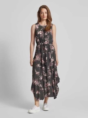 Zdjęcie produktu Sukienka midi z wiskozy z kwiatowym wzorem Apricot