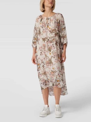 Zdjęcie produktu Sukienka midi z wiskozy z kwiatowym wzorem drykorn