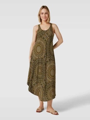 Zdjęcie produktu Sukienka midi ze wzorem na całej powierzchni Apricot