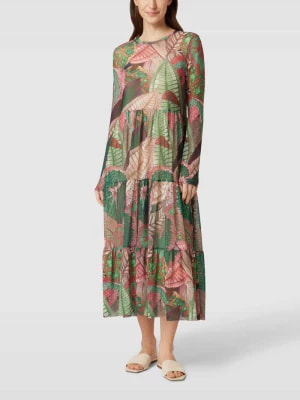 Zdjęcie produktu Sukienka midi ze wzorem na całej powierzchni Christian Berg Woman