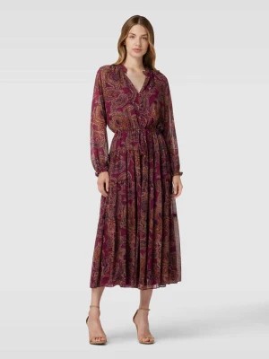 Zdjęcie produktu Sukienka midi ze wzorem na całej powierzchni model ‘MIHANJA’ Lauren Ralph Lauren