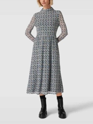 Zdjęcie produktu Sukienka midi ze wzorem na całej powierzchni s.Oliver BLACK LABEL
