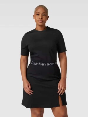Zdjęcie produktu Sukienka mini z detalem z logo model ‘MILANO’ Calvin Klein Jeans