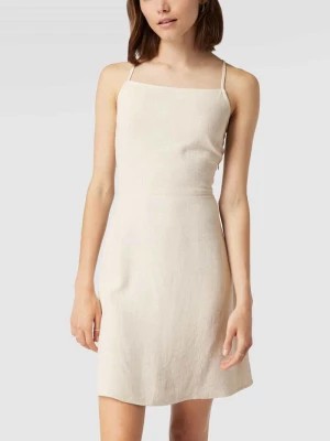 Zdjęcie produktu Sukienka mini z kwadratowym dekoltem model ‘LINEN NECKHOLDER’ Review