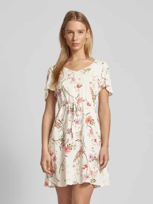 Zdjęcie produktu Sukienka mini z wiskozy z kwiatowym wzorem model ‘EASY JOY’ Vero Moda