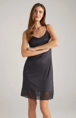 Zdjęcie produktu Sukienka na cienkich ramiączkach z koronką, w kolorze antracytowym Joop