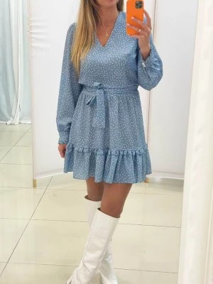 Zdjęcie produktu Wiskozowa polska sukienka niebieska Uni Debbie PERFE