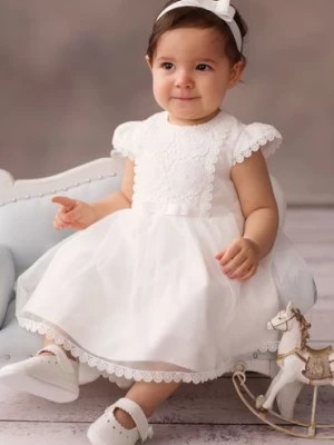 Zdjęcie produktu Sukienka niemowlęca ecru na Chrzest Gloria Balumi