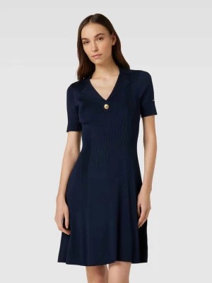 Zdjęcie produktu Sukienka o długości do kolan w jednolitym kolorze Tommy Hilfiger