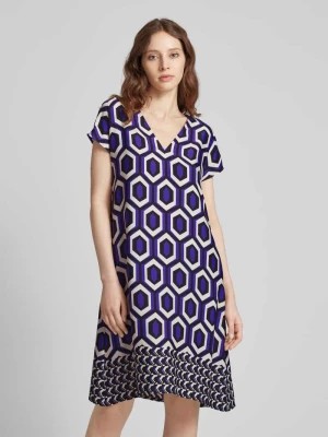 Zdjęcie produktu Sukienka o długości do kolan z graficznym wzorem ROBE LÉGÈRE