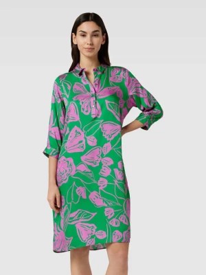 Zdjęcie produktu Sukienka o długości do kolan z krótką listwą guzikową milano italy