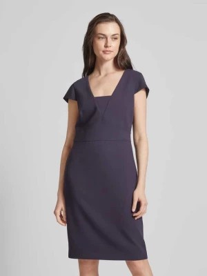 Zdjęcie produktu Sukienka o długości do kolan z kwadratowym dekoltem comma
