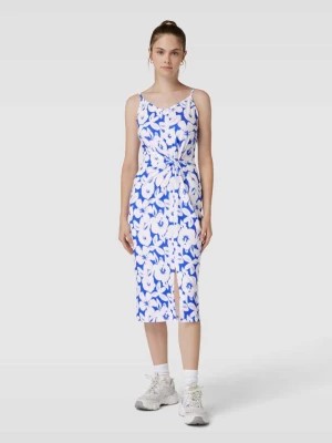 Zdjęcie produktu Sukienka o długości do kolan z kwiatowym wzorem EDITED