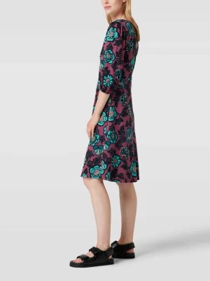 Zdjęcie produktu Sukienka o długości do kolan z kwiatowym wzorem model ‘CAMPALE’ Weekend Max Mara