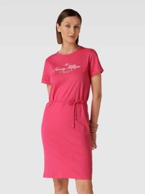 Zdjęcie produktu Sukienka o długości do kolan z nadrukiem z logo Tommy Hilfiger