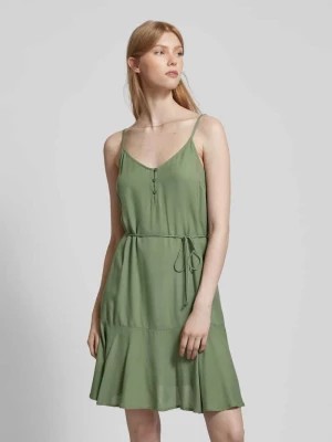Zdjęcie produktu Sukienka o długości do kolan z wiązanym paskiem model ‘NYA’ Pieces