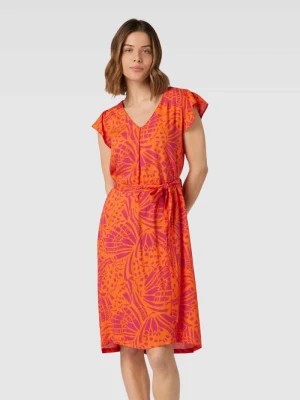 Zdjęcie produktu Sukienka o długości do kolan z wiązanym paskiem SMASHED LEMON