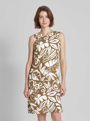 Zdjęcie produktu Sukienka o długości do kolan z wiskozy ze wzorem na całej powierzchni LUISA CERANO