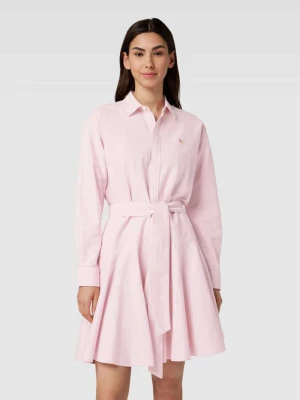Zdjęcie produktu Sukienka o długości do kolan z wyhaftowanym logo Polo Ralph Lauren