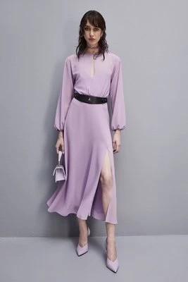 Zdjęcie produktu Sukienka o dwuwarstwowym efekcie, z luźnymi rękawami PATRIZIA PEPE
