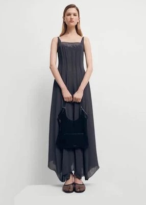 Zdjęcie produktu Sukienka w gorsetowym stylu z asymetrycznym dołem Mango