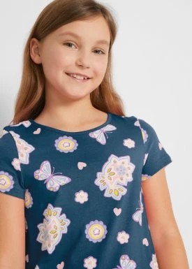Zdjęcie produktu Sukienka shirtowa dziewczęca z bawełny organicznej bonprix