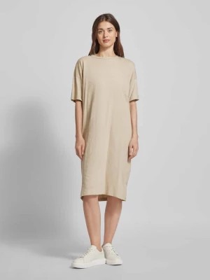 Zdjęcie produktu Sukienka T-shirtowa o długości do kolan z okrągłym dekoltem Knowledge Cotton Apparel