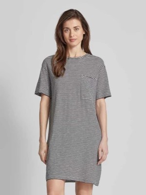 Zdjęcie produktu Sukienka T-shirtowa o długości do kolan ze wzorem w paski model ‘CHAARA’ ARMEDANGELS
