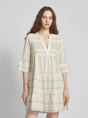 Zdjęcie produktu Sukienka tunikowa o długości do kolan ze wzorem na całej powierzchni model ‘DICTHE’ Vero Moda