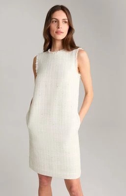 Zdjęcie produktu Sukienka tweedowa w kolorze złamanej bieli i złota Joop