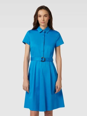 Zdjęcie produktu Sukienka w jednolitym kolorze z tasiemką w talii Christian Berg Woman Selection