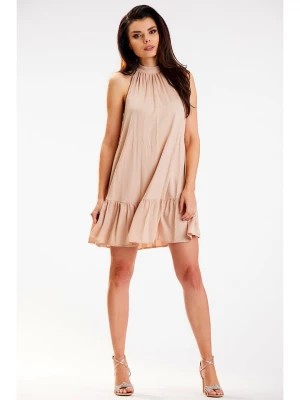Zdjęcie produktu Awama Sukienka w kolorze beżowym rozmiar: M