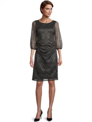 Zdjęcie produktu Vera Mont Sukienka w kolorze czarno-jasnobrązowym rozmiar: 36