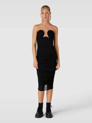 Zdjęcie produktu Sukienka wieczorowa o długości do kolan i kroju bez ramiączek Gina Tricot