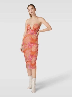 Zdjęcie produktu Sukienka wieczorowa o długości do kolan i kroju bez ramiączek Gina Tricot