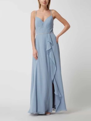 Zdjęcie produktu Sukienka wieczorowa z szyfonu z łańcuszkiem luxuar