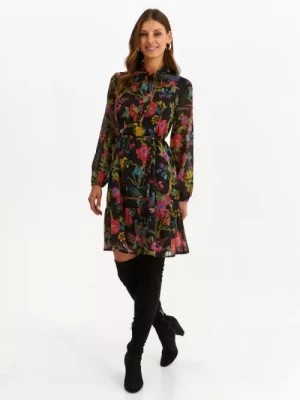 Zdjęcie produktu Sukienka z bufiastymi rękawami w kwiatowy nadruk TOP SECRET