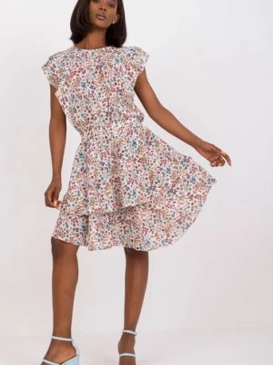 Zdjęcie produktu Sukienka z falbankami w kwiaty RUE PARIS