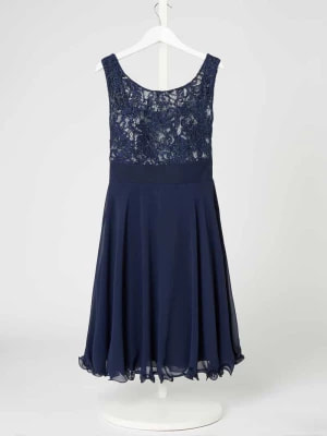 Zdjęcie produktu Sukienka z koronki i szyfonu z efektem błyszczącym G.O.L.