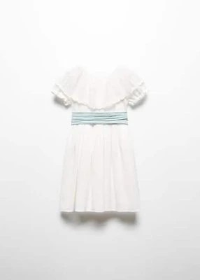 Zdjęcie produktu Sukienka z kreszowanej bawełny MANGO BABY