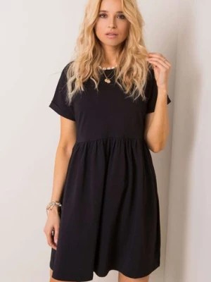 Zdjęcie produktu Sukienka z krótkim rękawem - czarna RUE PARIS