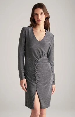 Zdjęcie produktu Sukienka z lureksu w kolorze szarym z brokatem Joop