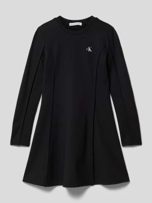 Zdjęcie produktu Sukienka z mieszanki wiskozy z nadrukiem z logo model ‘PUNTO’ Calvin Klein Jeans