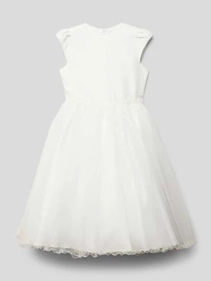 Zdjęcie produktu Sukienka z obszyciem koronką i wiązanym paskiem Une Hautre Couture