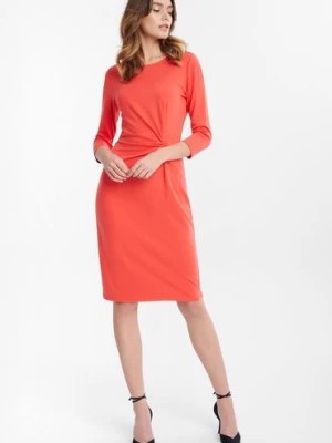 Zdjęcie produktu Sukienka z przeplotem czerwona Greenpoint
