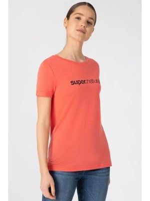 Zdjęcie produktu super.natural Koszulka "3D Signature" w kolorze pomarańczowym rozmiar: XS