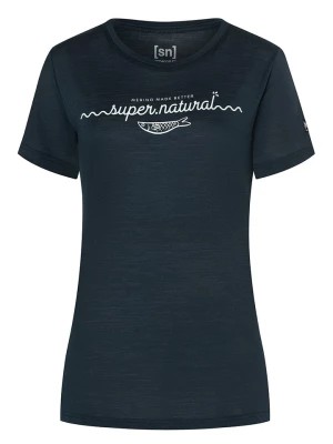 Zdjęcie produktu super.natural Koszulka "Marina" w kolorze granatowym rozmiar: S