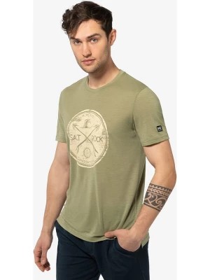 Zdjęcie produktu super.natural Koszulka "Salt&Rock" w kolorze khaki rozmiar: XL